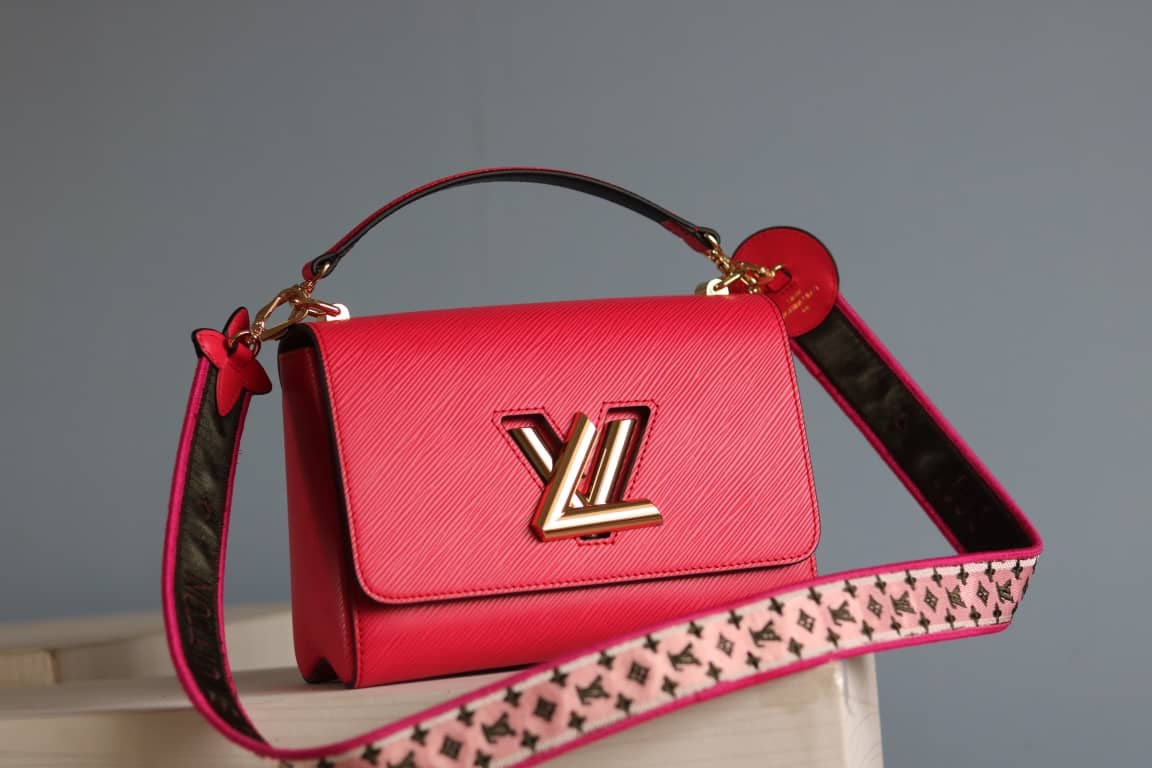 Louis Vuitton Textured Epi Leather Twist Series Bag Red
