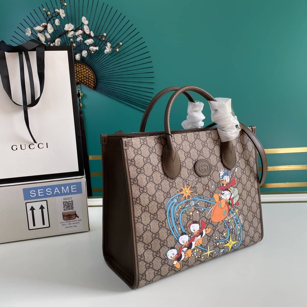 Gucci x Disney Donald Duck Tote Replica 648134