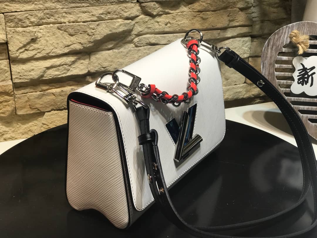 Louis Vuitton Twist MM Bag White M50296 Replica