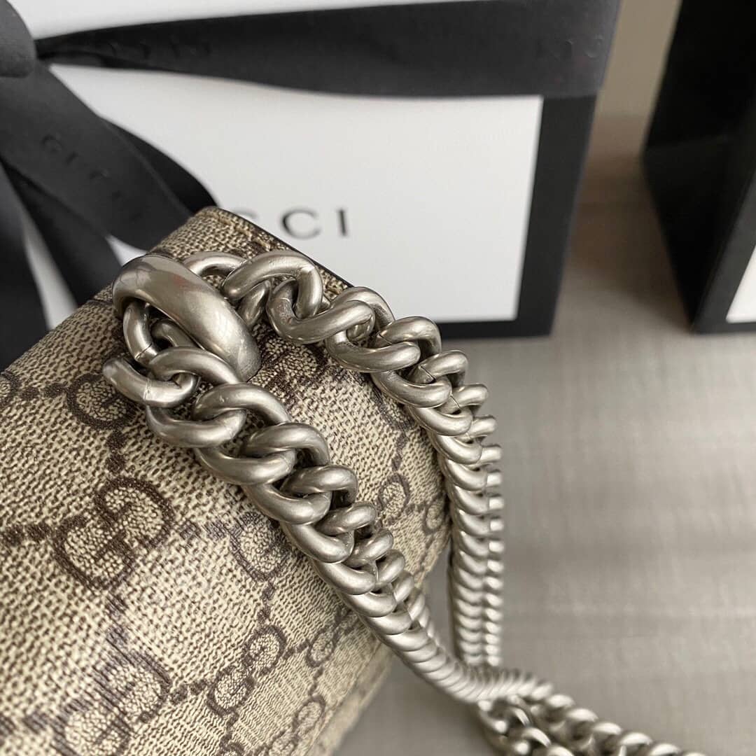 Gucci GG Supreme Dionysus 2way Mini Chain Shoulder Bag Replica Black 421970