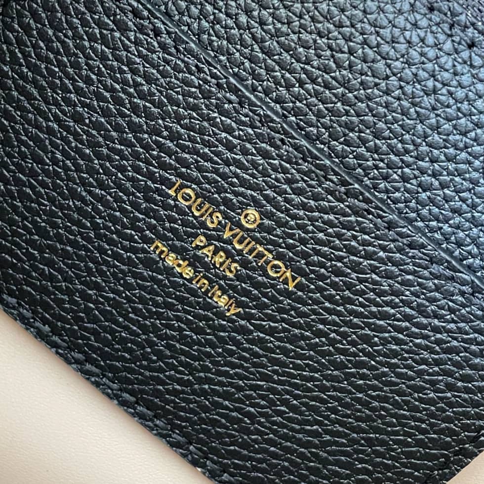 Louis Vuitton Pont 9 Soft MM Grained Calfskin Black M58967 Replica Crossbody Bag