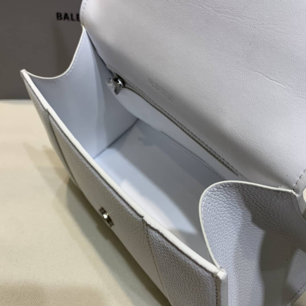 Balenciaga Hourglass Leather Top Handle Replica Bag