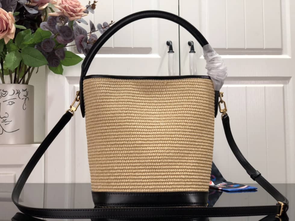 Louis Vuitton Petit Caramel Black M59962 Replica Bucket Bag