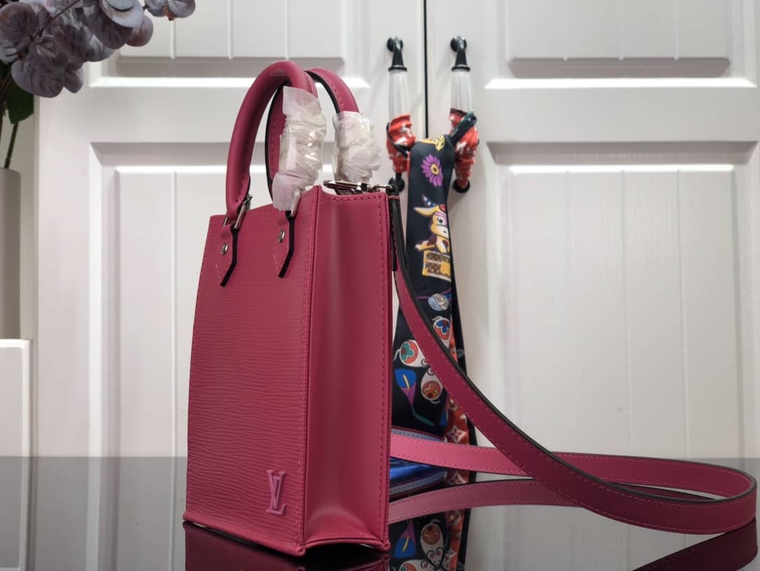 Louis Vuitton Petit Sac Plat Flat Replica Shoulder Bag Pink M80169