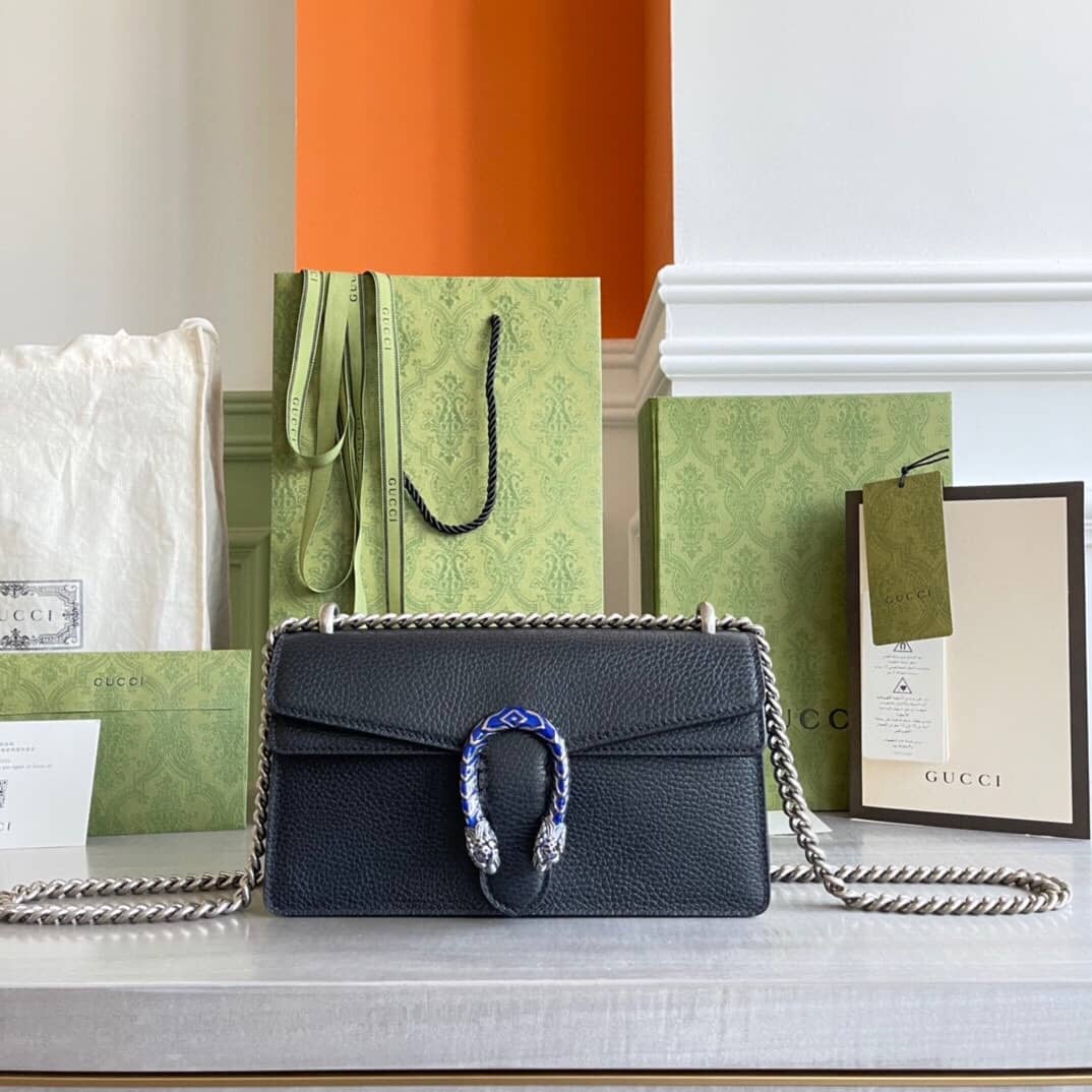 Gucci GG Dionysus Small Shoulder Bag Replica Black 499623