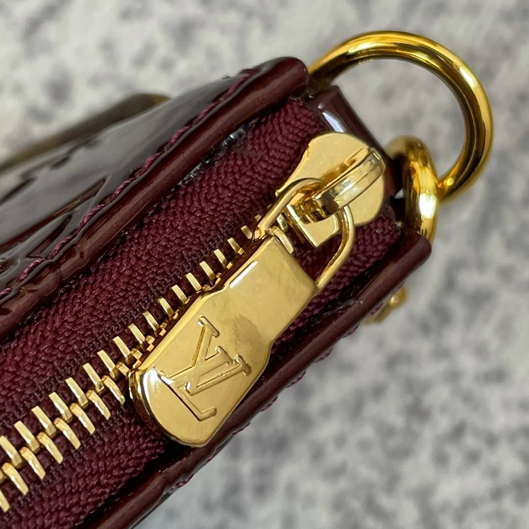 Louis Vuitton Pochette Dupe  Monogram Vernis Accessories Pouch Purple M58009