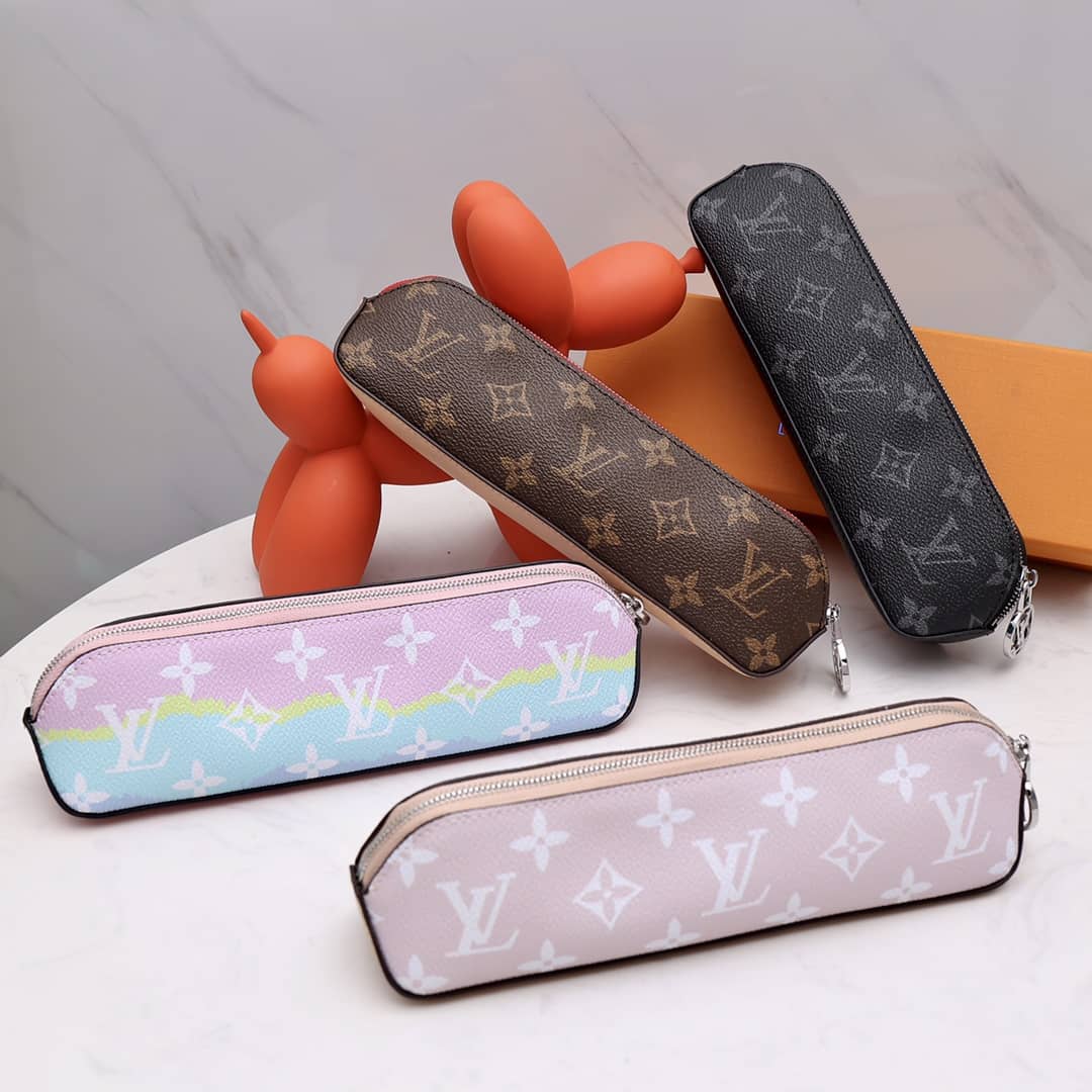 Louis Vuitton Pencil Pouch Elizabeth Monogram Canvas Replica Pink GI0009