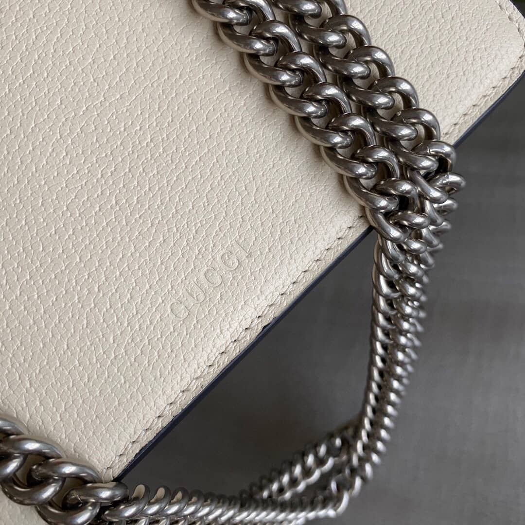 Gucci Dionysus Dupe GG Supreme  2way Mini Chain Shoulder Bag  White 421970