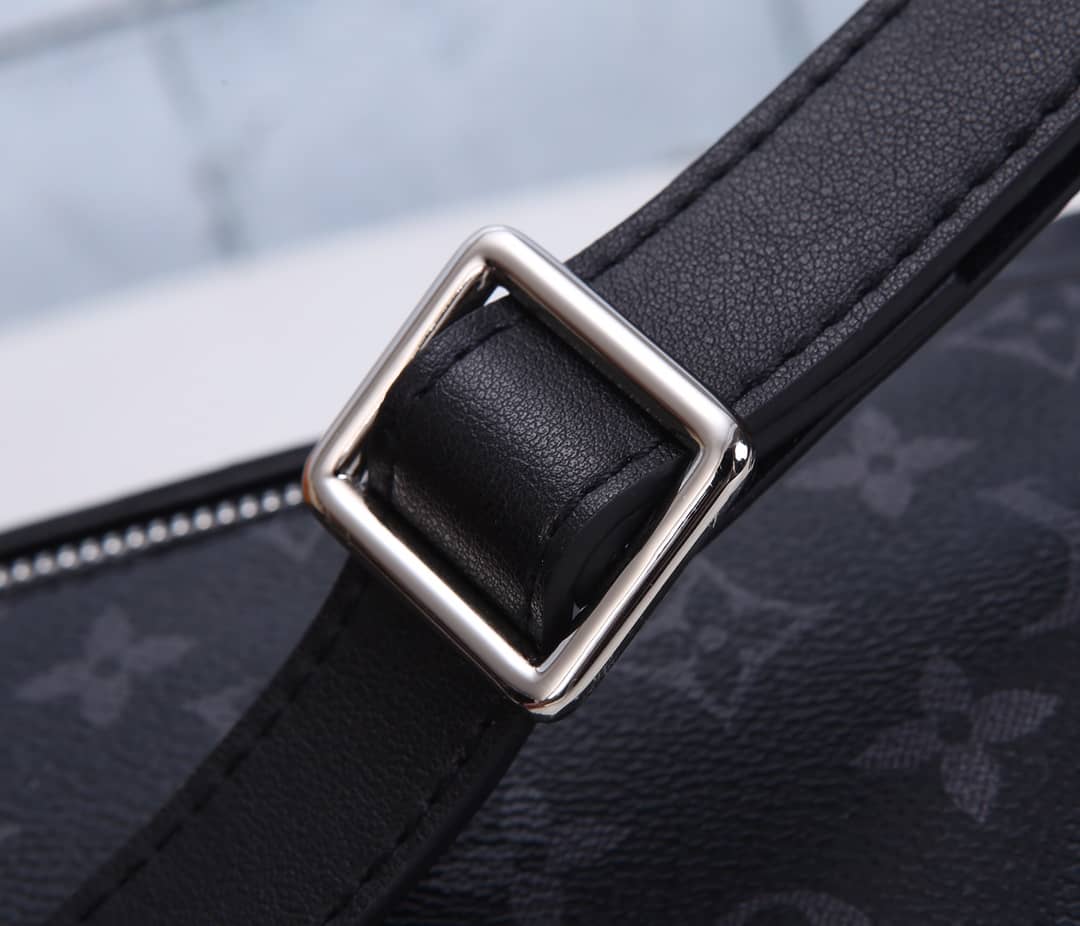 Louis Vuitton Monogram Eclipse Discovery Replica Waist Bag Black M44336