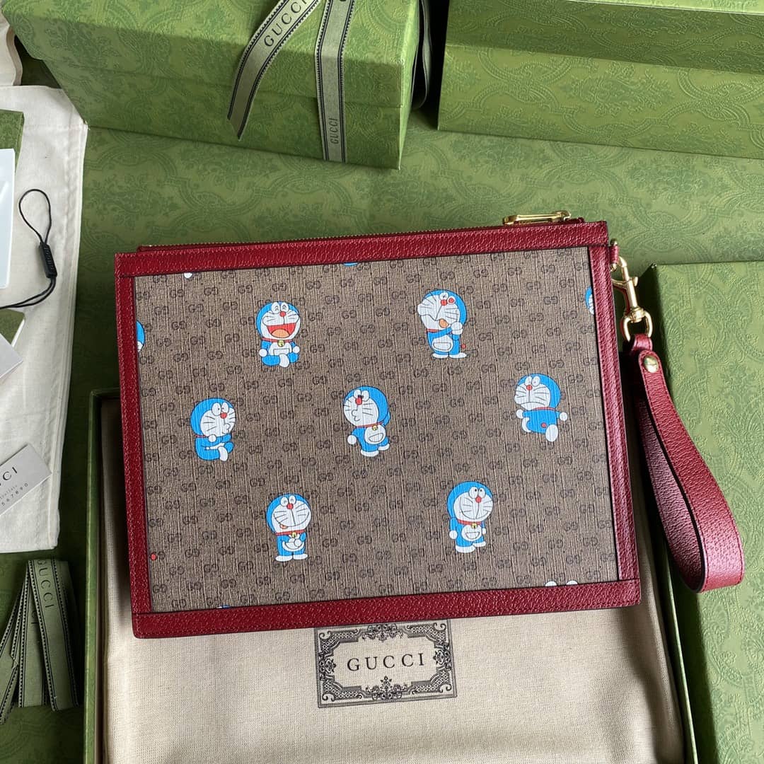 Gucci Doraemon x Gucci Pouch Clutch Replica  647804