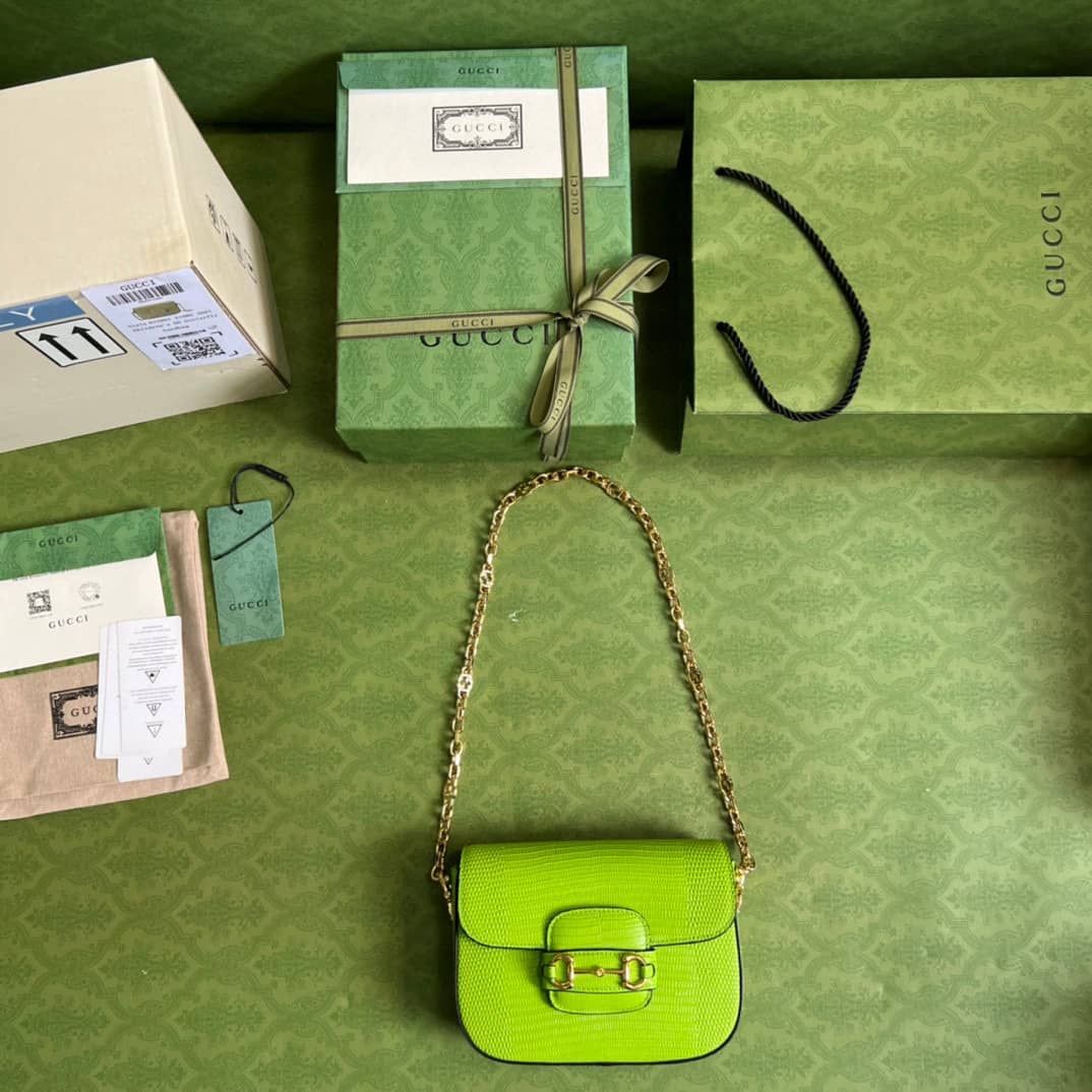 Gucci Horsebit 1955 Lizard Mini 675801 Replica Shoulder Bag