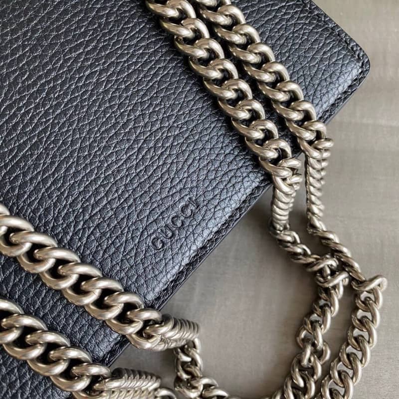 Gucci GG Supreme Dionysus 2way Mini Chain Shoulder Bag Replica Black 421970