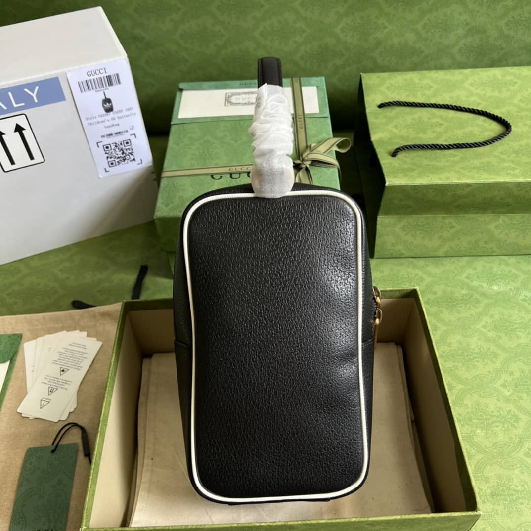 Gucci Adidas x Gucci Mini Top Handle Black 702387 Replica Clutch