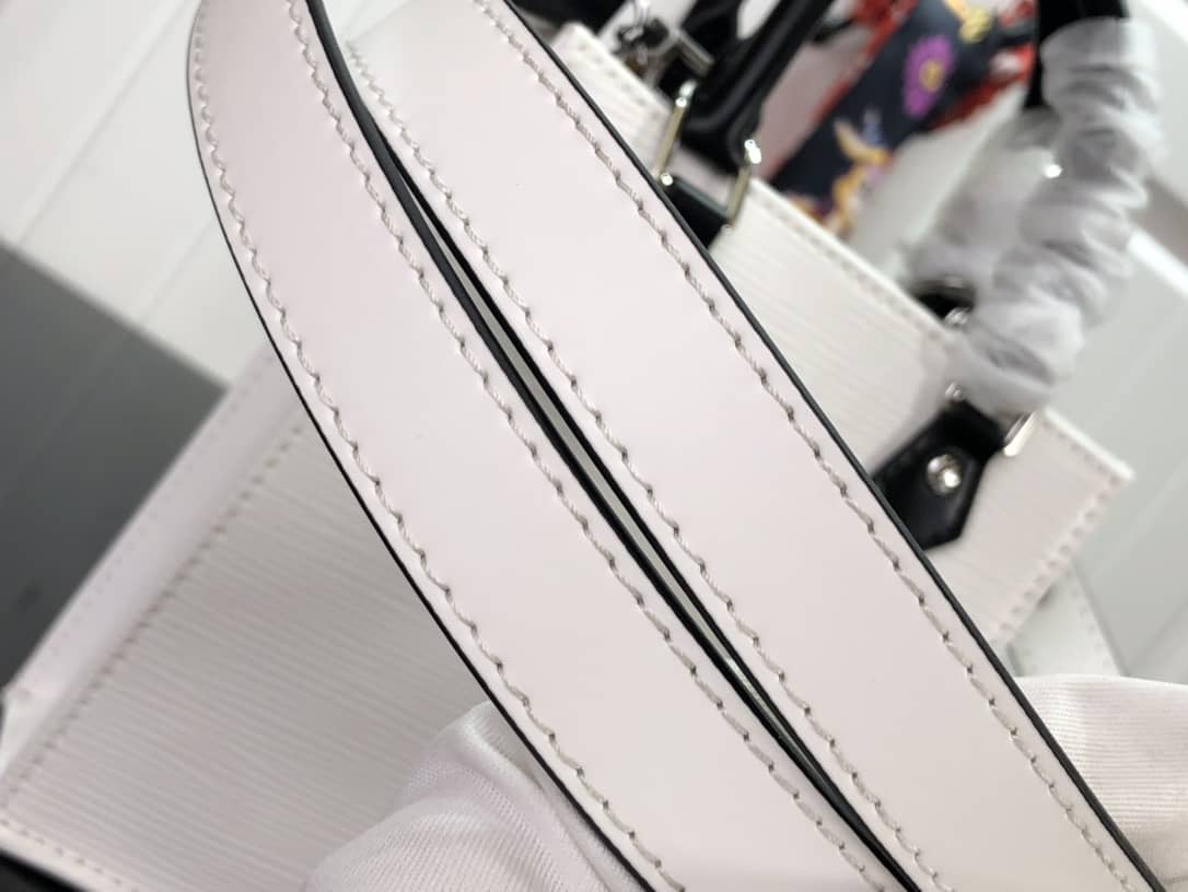Louis Vuitton Petit Sac Plat Flat Shoulder Bag Replica White M80169