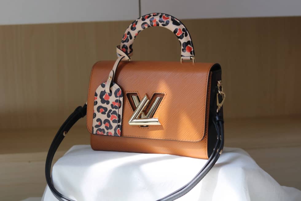 Louis Vuitton Twist Leopard Handle Bag Epi Leather PM M50362 Replica Shoulder Bag