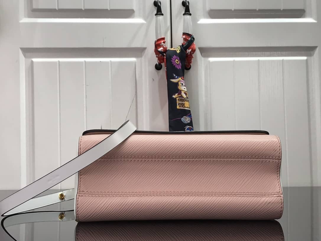 Louis Vuitton Monogram 2Way Leather Twist Replica Handbag Pink M58526