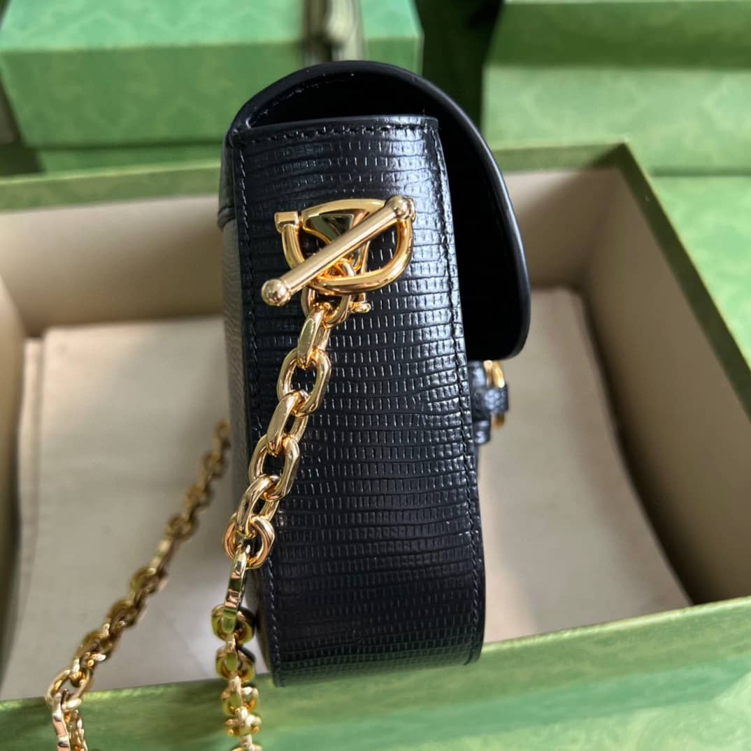 Gucci Horsebit 1955 Lizard Mini 675801 Replica Shoulder Bag