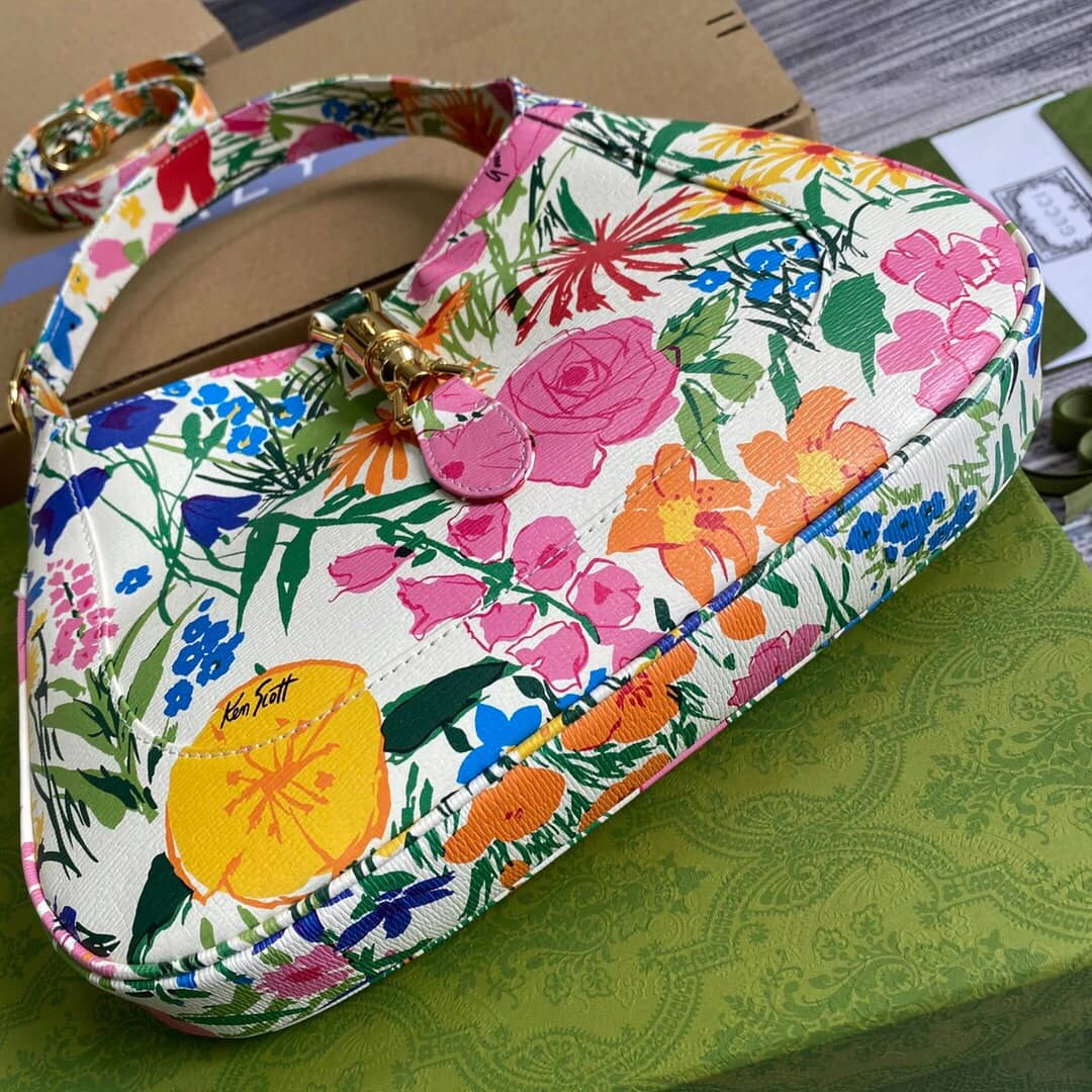Gucci GG Jackie 1961 Small Hobo Shoulder Bag Replica Colorful 636709
