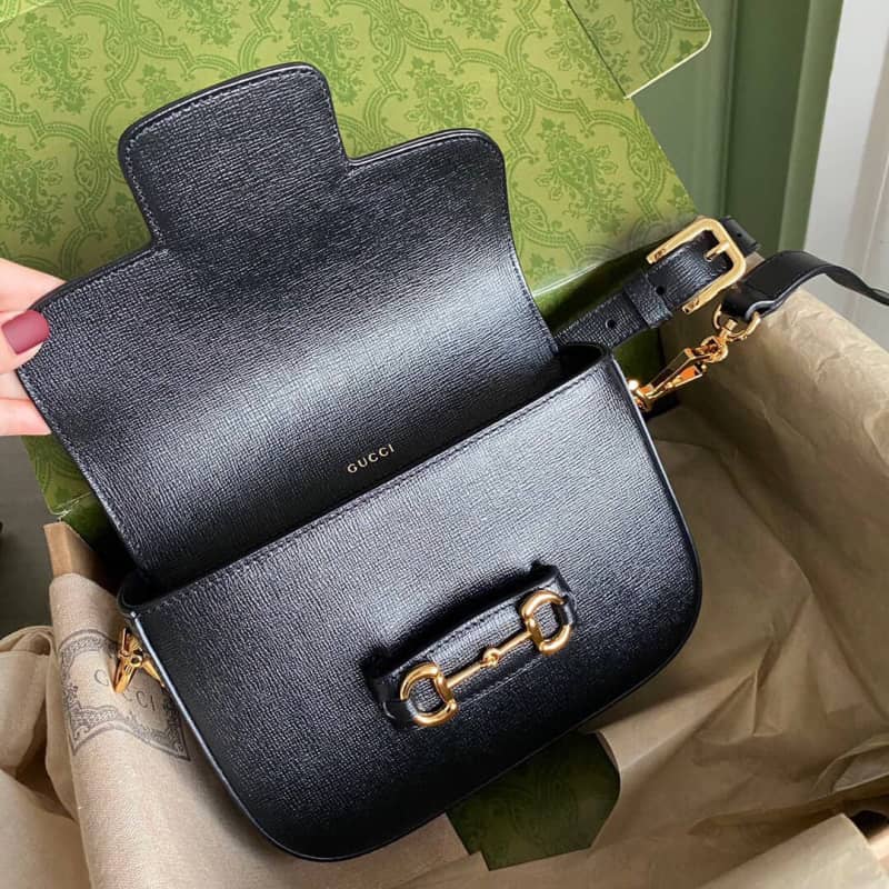 Gucci Horsebit 1955 Mini Bag Replica Black 658574