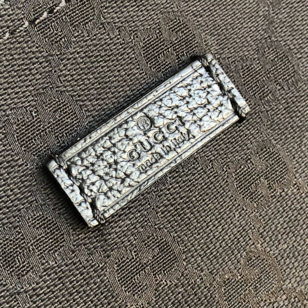 Gucci GG Canvas Shoulder Bag Replica Black 189749