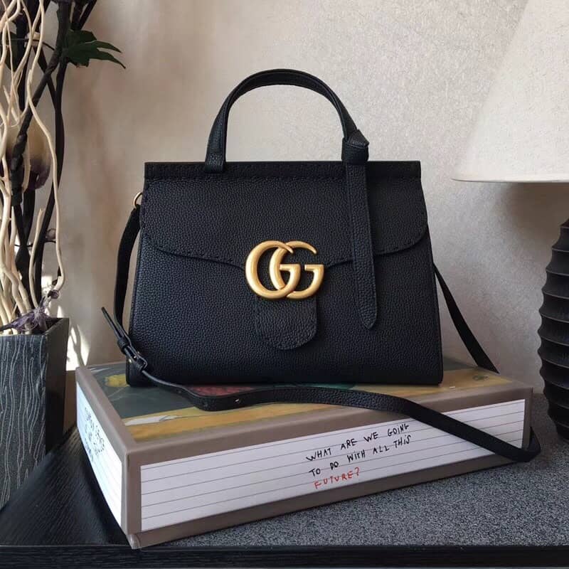 Gucci GG Marmont 2Way Shoulder Bag Replica Black 421890
