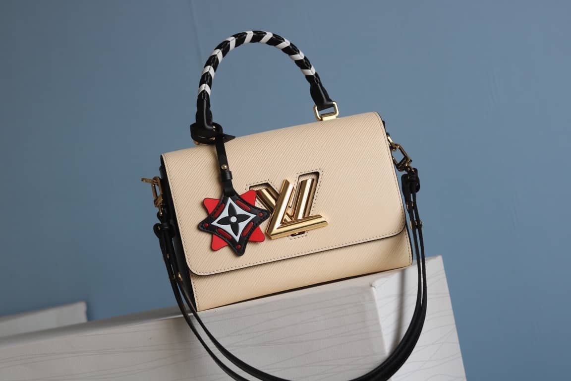 Louis Vuitton Textured Epi Leather Twist Series Bag Beige