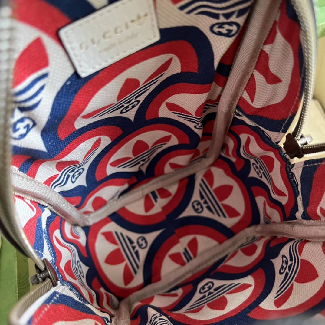 Gucci Adidas x Gucci Mini Top Handle White 702387 Replica Clutch