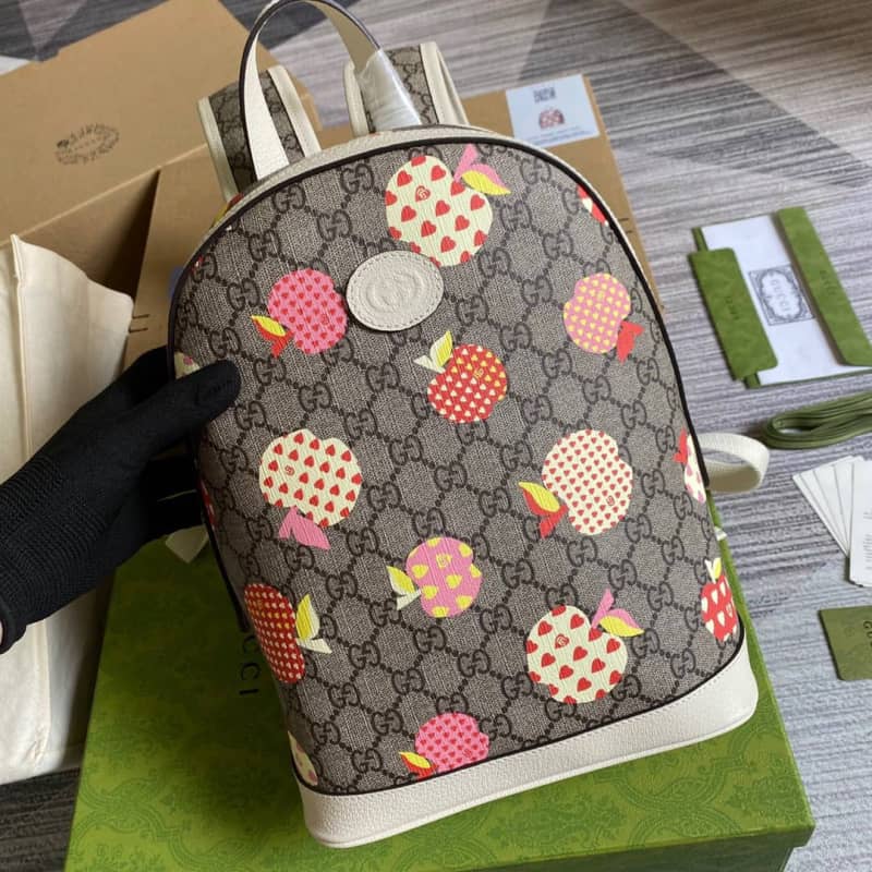 Gucci Disney Small Supreme Replica Backpack Brown 552884
