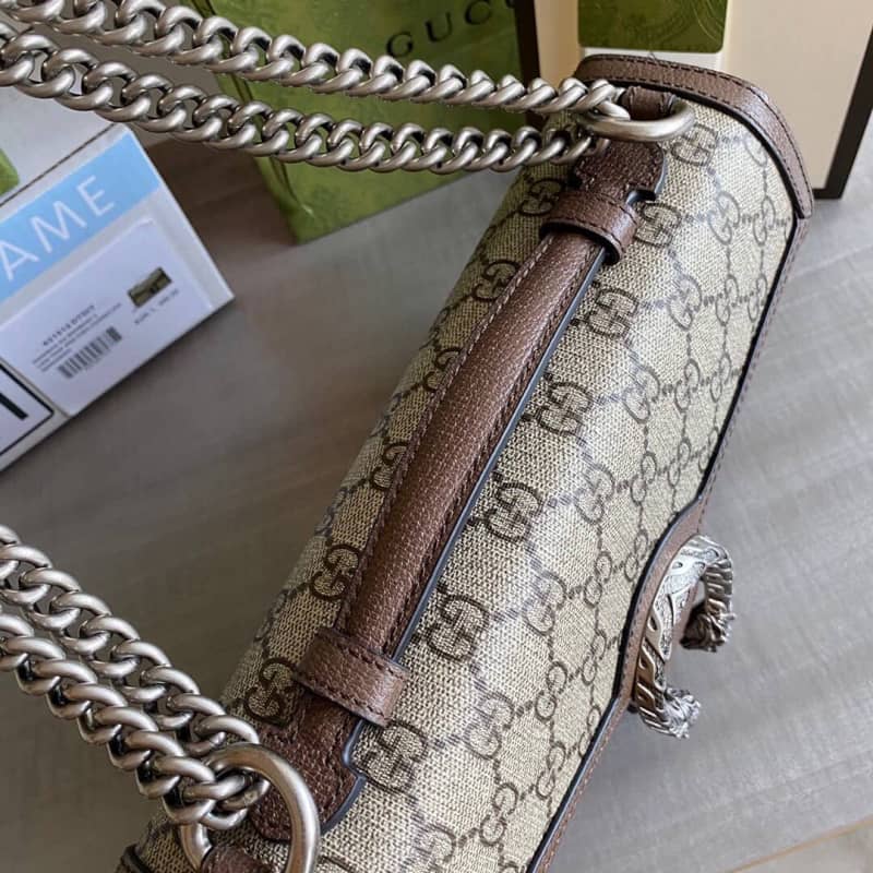 Gucci Dionysus GG Top Handle Bag Brown 621512 Replica