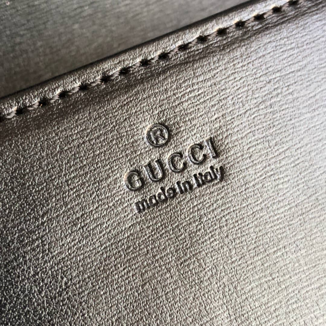 Gucci GG Supreme Horsebit 1955 Chain Wallet Replica Black 621892