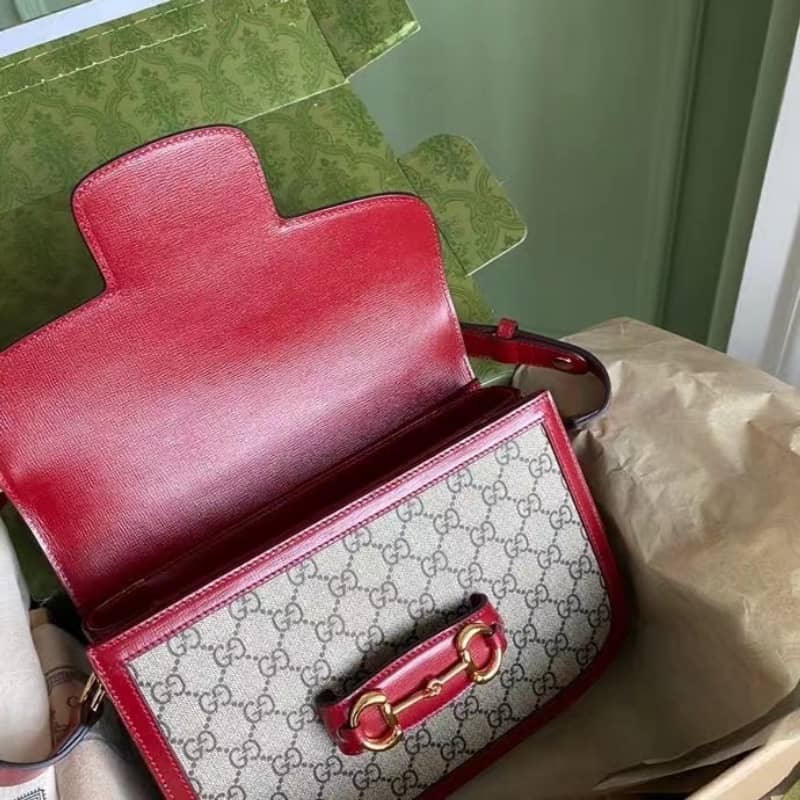 Gucci Horsebit 1955 Shoulder Bag Replica Red 602204