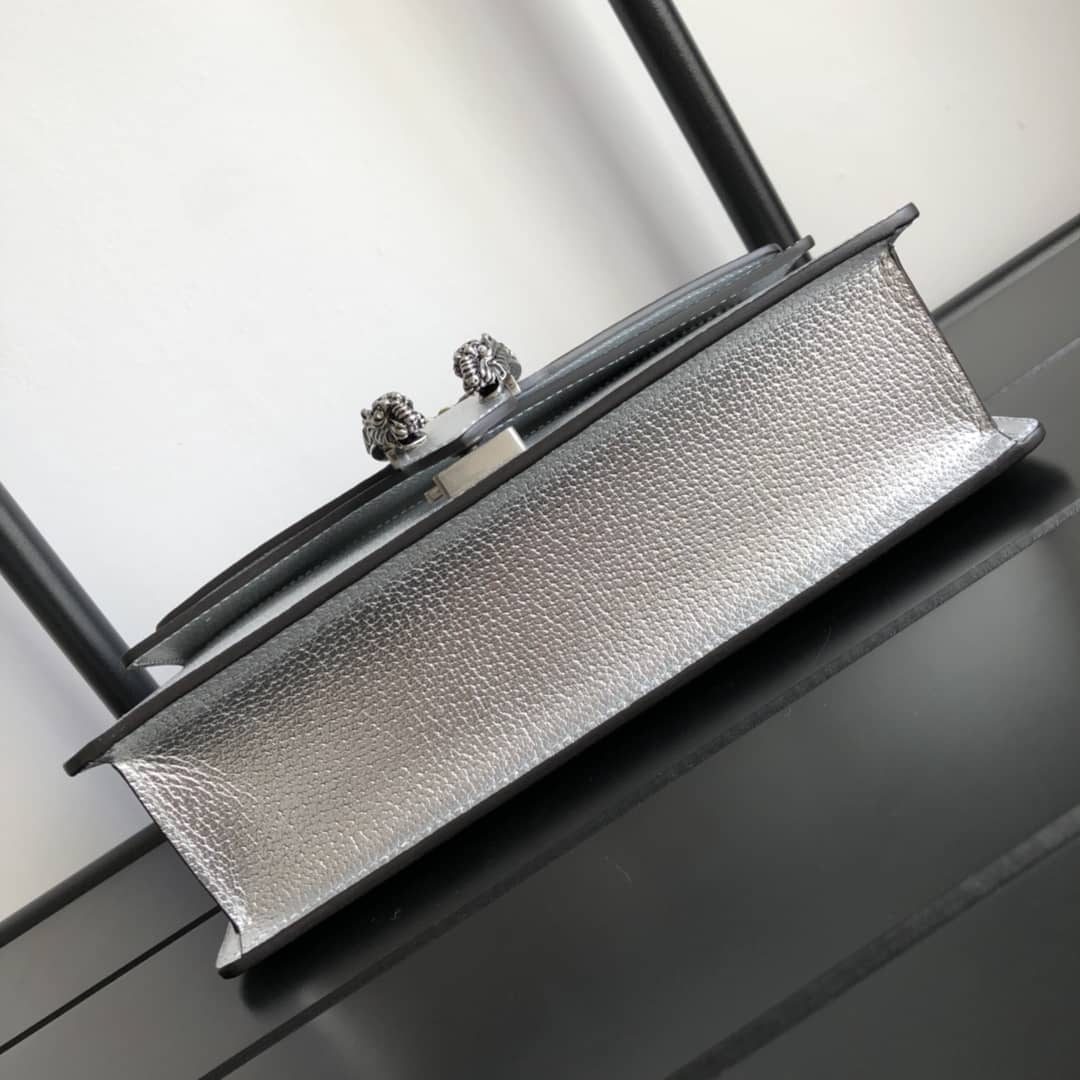 Gucci GG Dionysus Small Shoulder Bag Replica Silver 499623