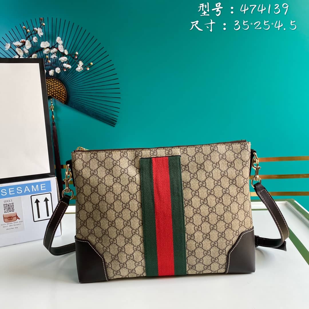 Gucci Supreme GG Messenger Shoulder Bag Replica 474139