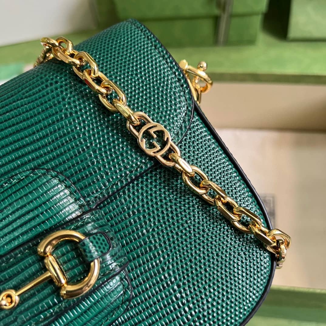 Gucci Horsebit 1955 Lizard Mini 675801 Replica Shoulder Bag