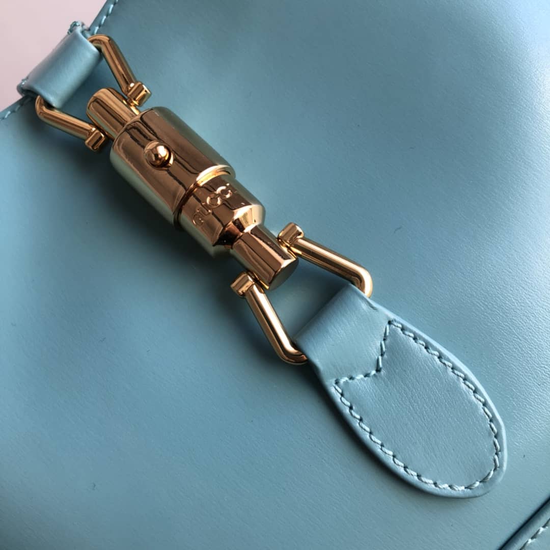 Gucci GG Jackie 1961 Small Hobo Shoulder Bag Replica Blue 636709
