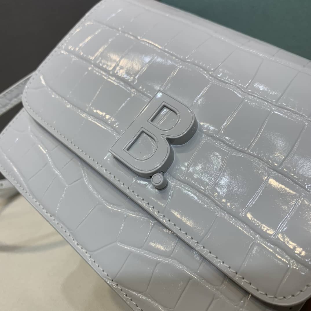 Balenciaga Crocodile Embossed Box Replica Shoulder Bag