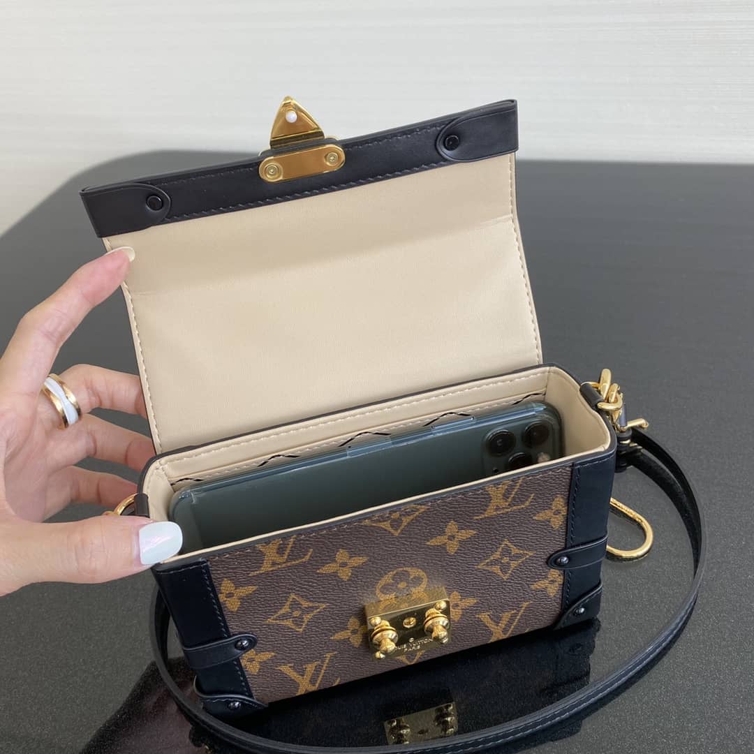 Louis Vuitton Mini Trunk Monogram Canvas Key Chain Replica Bag 44188M