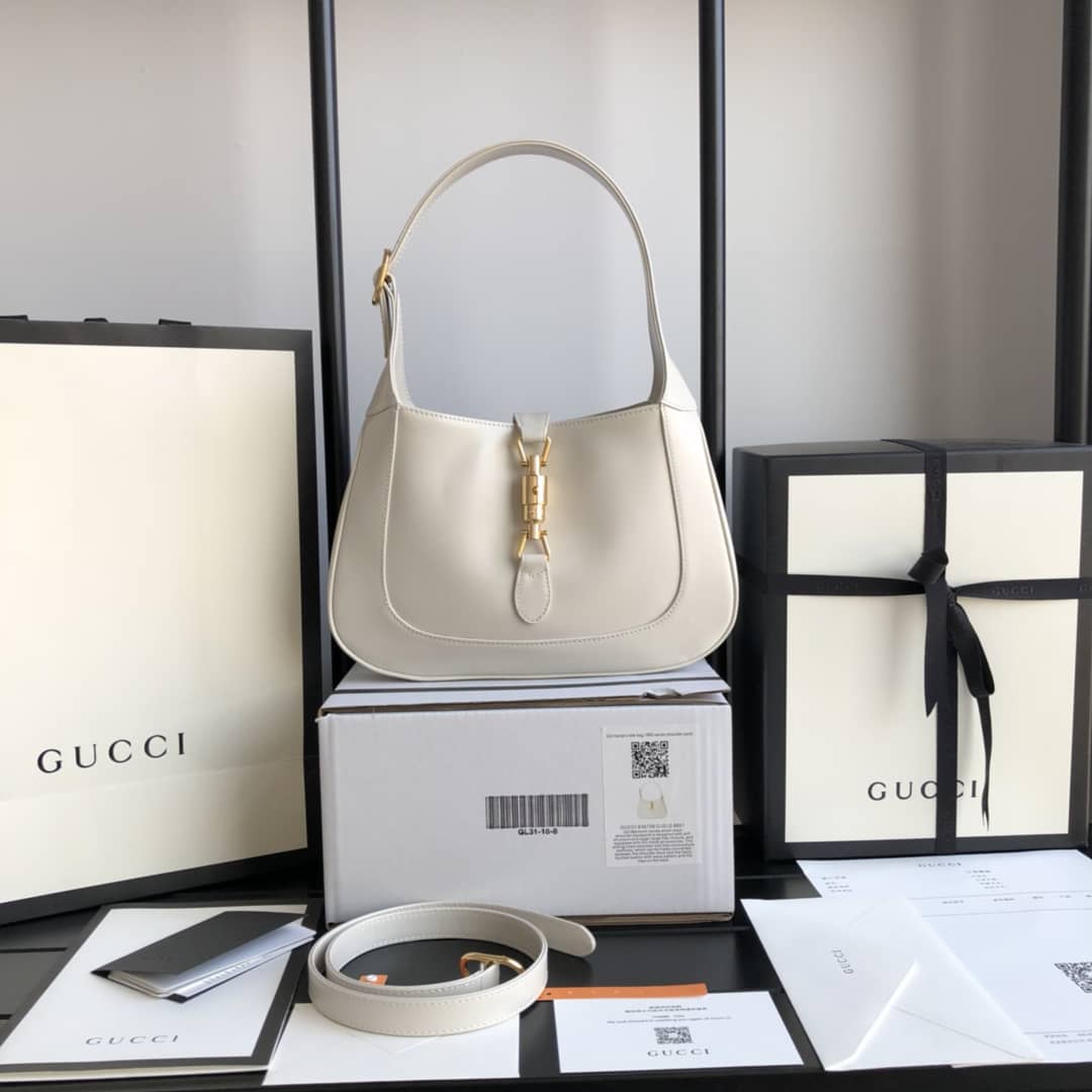 Gucci GG Jackie 1961 Small Hobo Shoulder Bag Replica White 636709