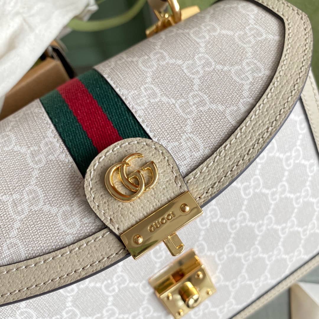 Gucci Ophidia Small Top Handle Shoulder Bag With Web 651055 Replica