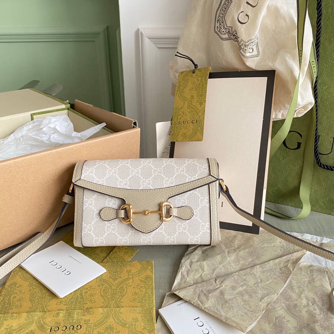 Gucci Horsebit 1955 Mini Bag White 699296 Replica