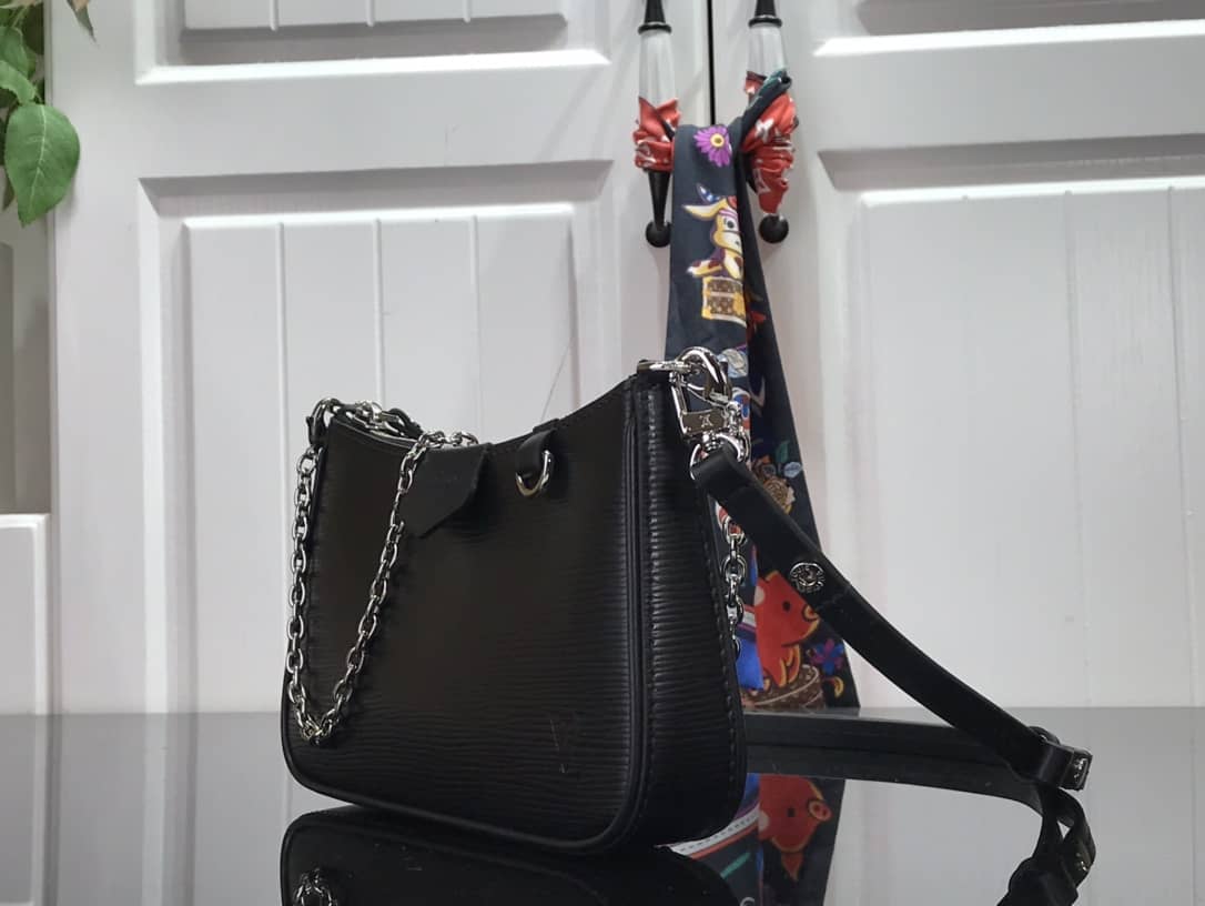 Louis Vuitton Epi Easy Pouch On Strap Replica Bag Black M80471