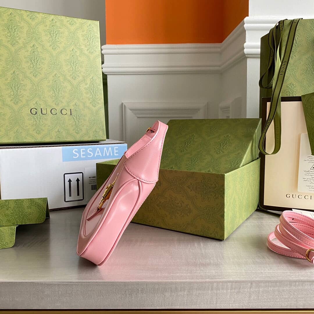 Gucci Jackie 1961 Mini Shoulder Bag Replica Pink 637091