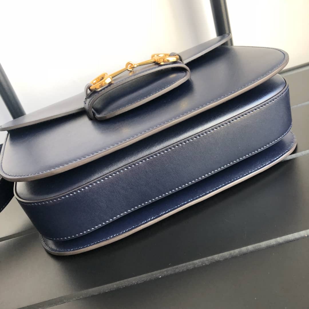 Gucci Horsebit 1955 Shoulder Bag Replica Blue 602204