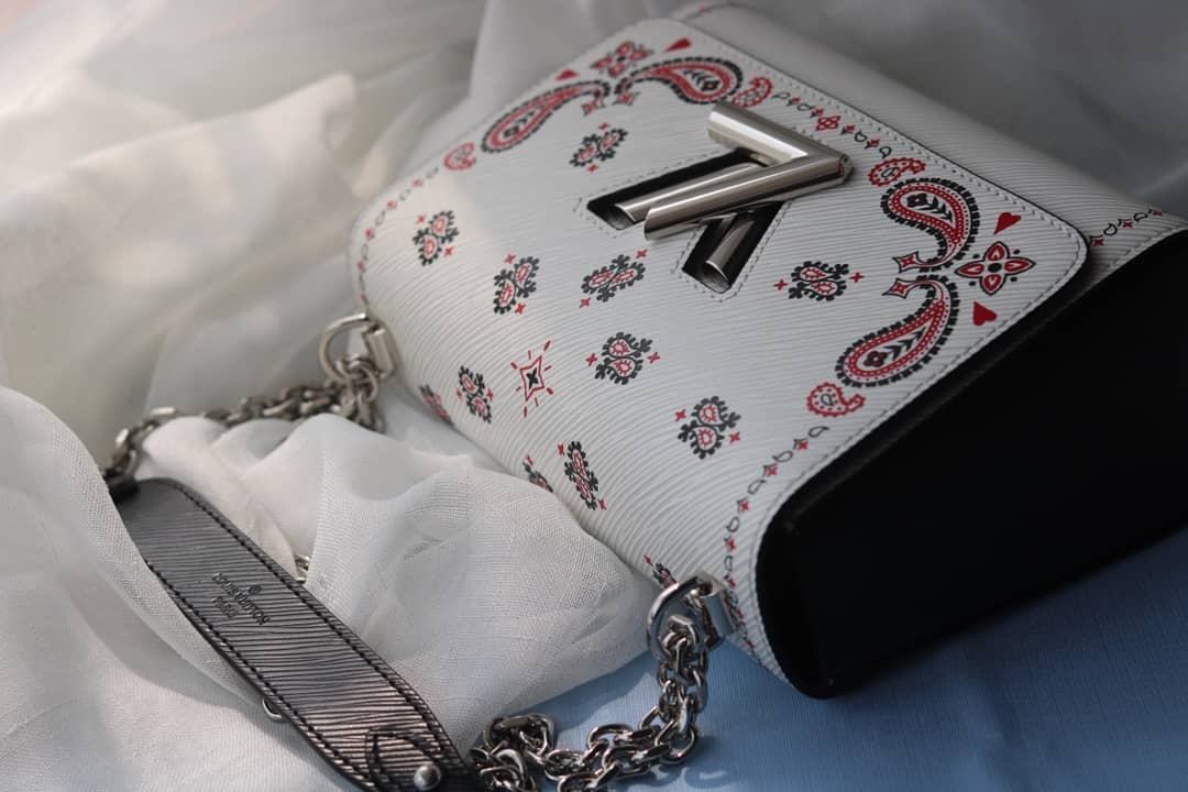 Louis Vuitton Textured Epi Leather Twist Series Bag White