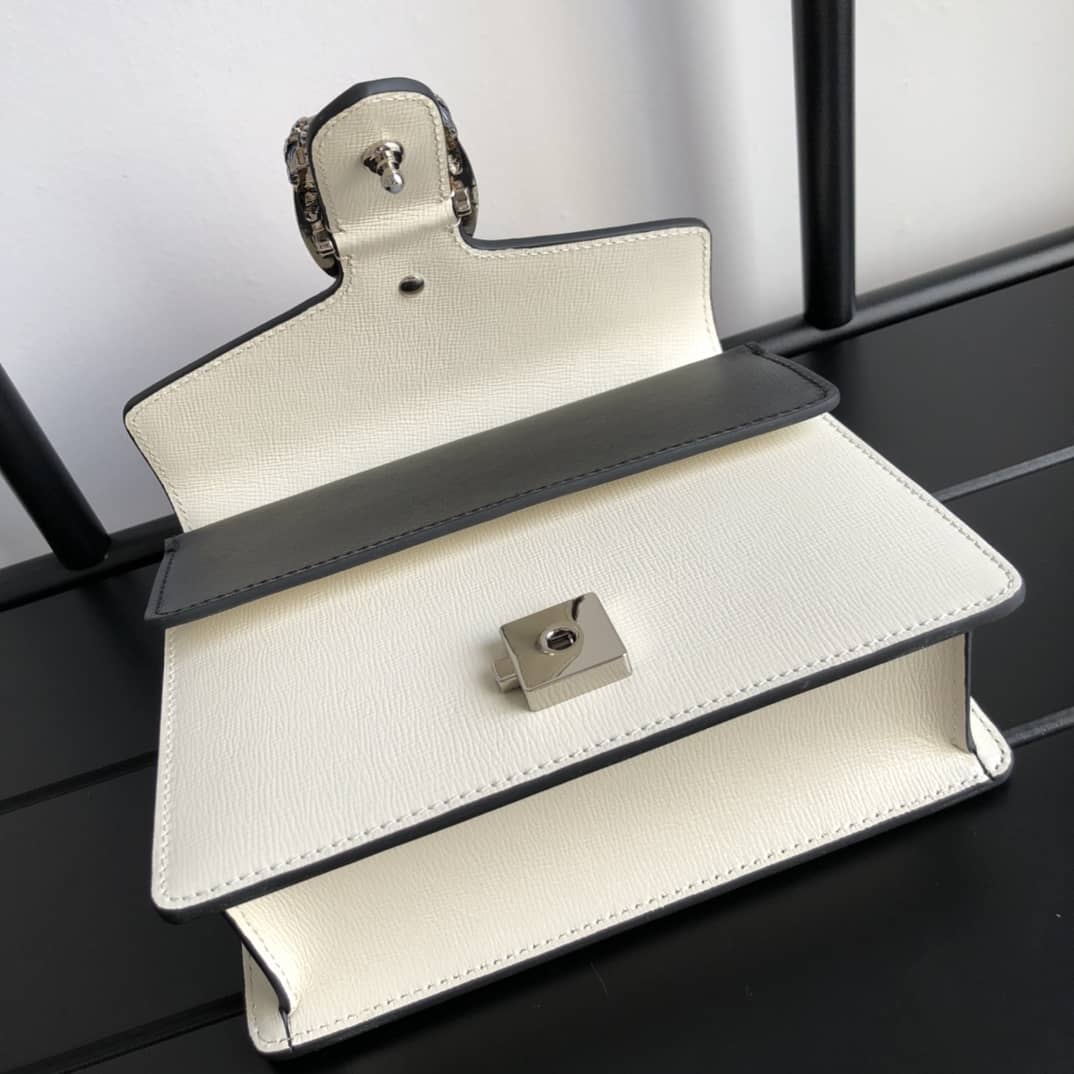Gucci Dionysus Dupe GG Supreme Dionysus 2way Mini Chain Shoulder Bag Replica White Yellow 421970