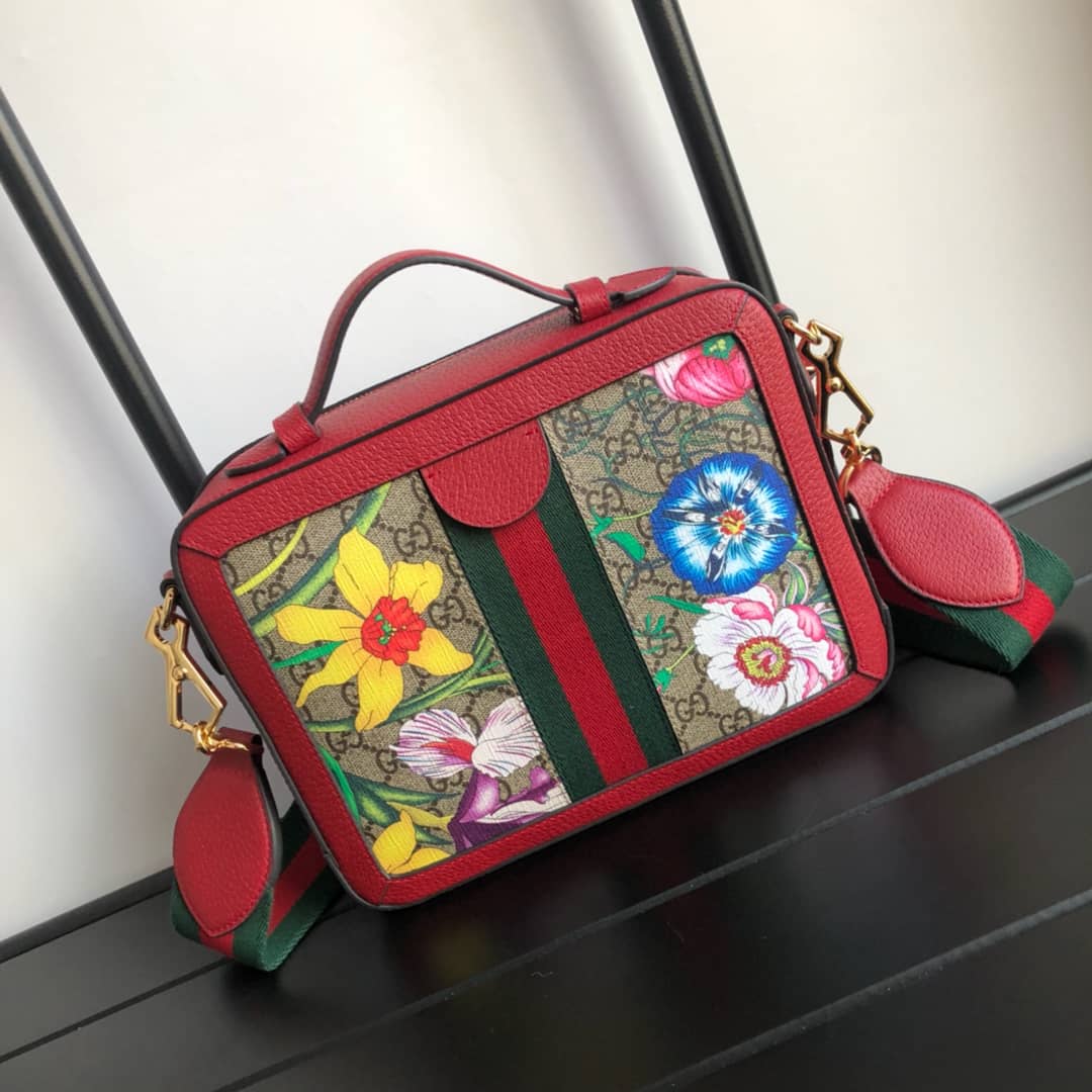 Gucci Ophidia Small GG Shoulder Bag Replica Red 550622