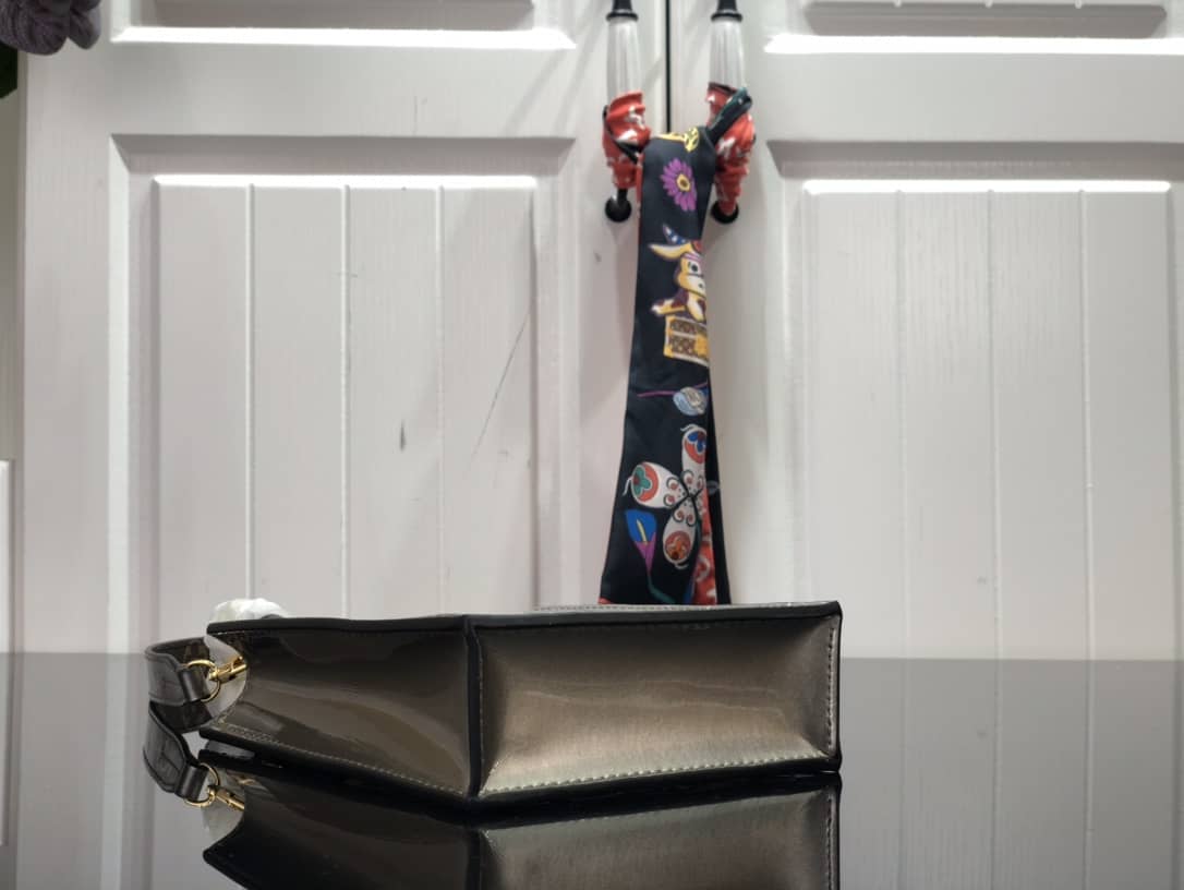 Louis Vuitton Petit Sac Plat Flat Shoulder Bag Replica Gray M80169