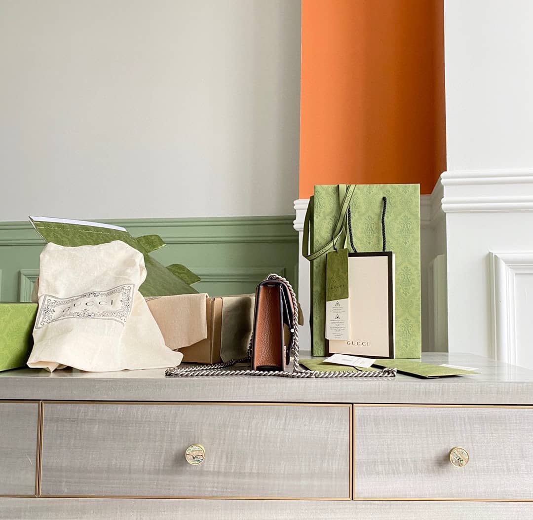 Gucci GG Supreme Dionysus 2way Mini Chain Shoulder Bag Replica Blue 421970