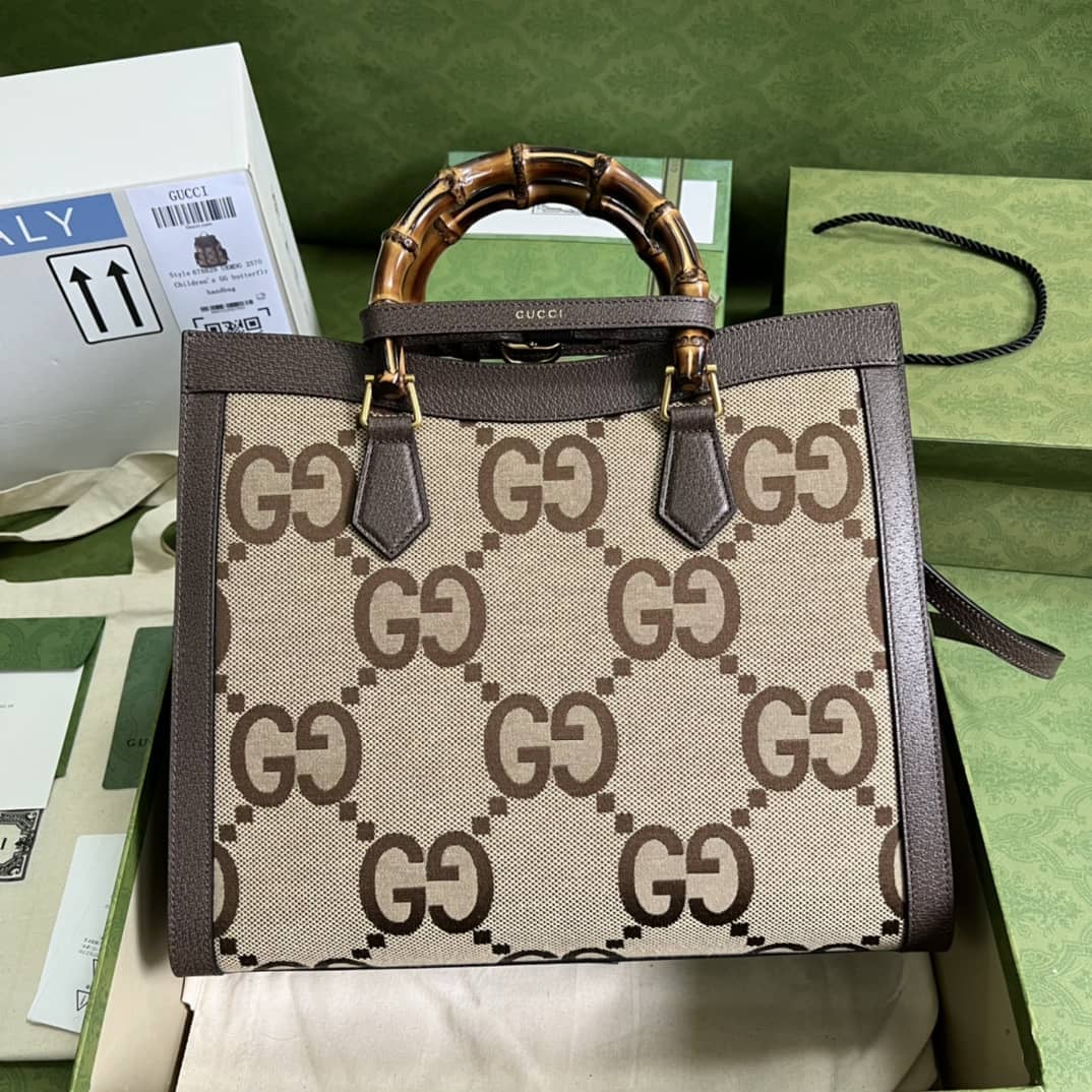 Gucci Diana Medium Tote Bamboo 655658 Replica Bag