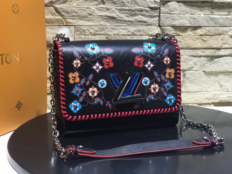 Louis Vuitton Twist MM AAA Fake Leather Chain Shoulder Bag
